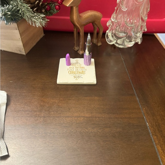 Rhinestone lipstick shaped pens compact - Picture 6 of 16